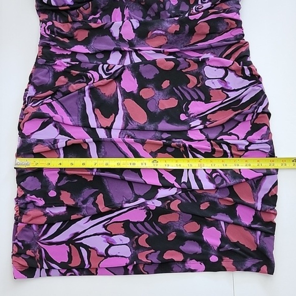 Ricki's Sleeveless Tiered Sheath Sleeveless Dress Purple Black Lined Stretch XL - Picture 13 of 15